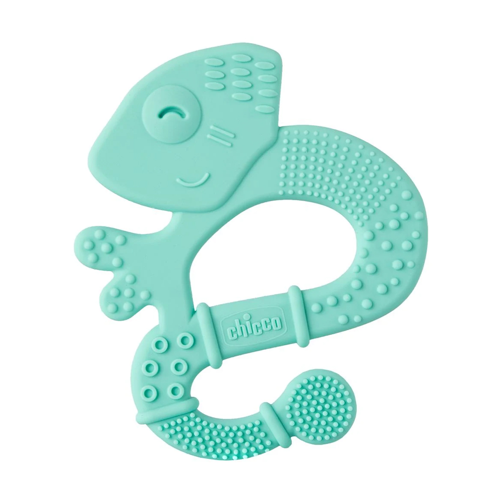 Іграшка-прорізувач для зубів Chicco Silicone Super Soft Ігуана, силіконова, від 2 місяців, блакитна (28110.20)